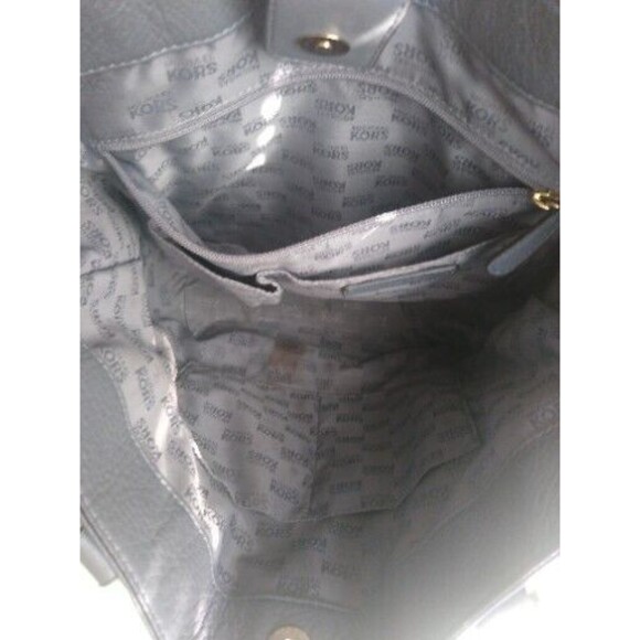 Michael KorsBig Valley Tote Pebbled Leather Slouch Moto Boho Studded Convertible - Picture 10 of 13